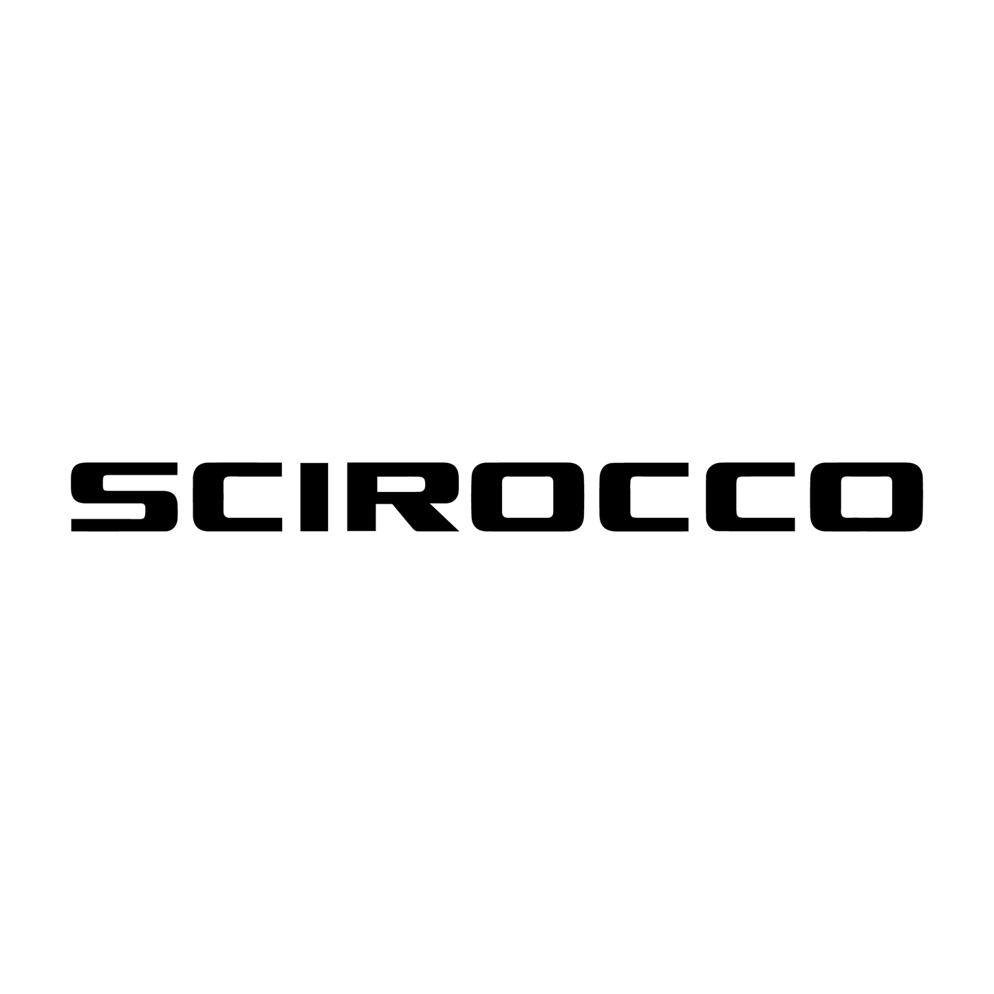 VW "Scirocco" Logo Decal