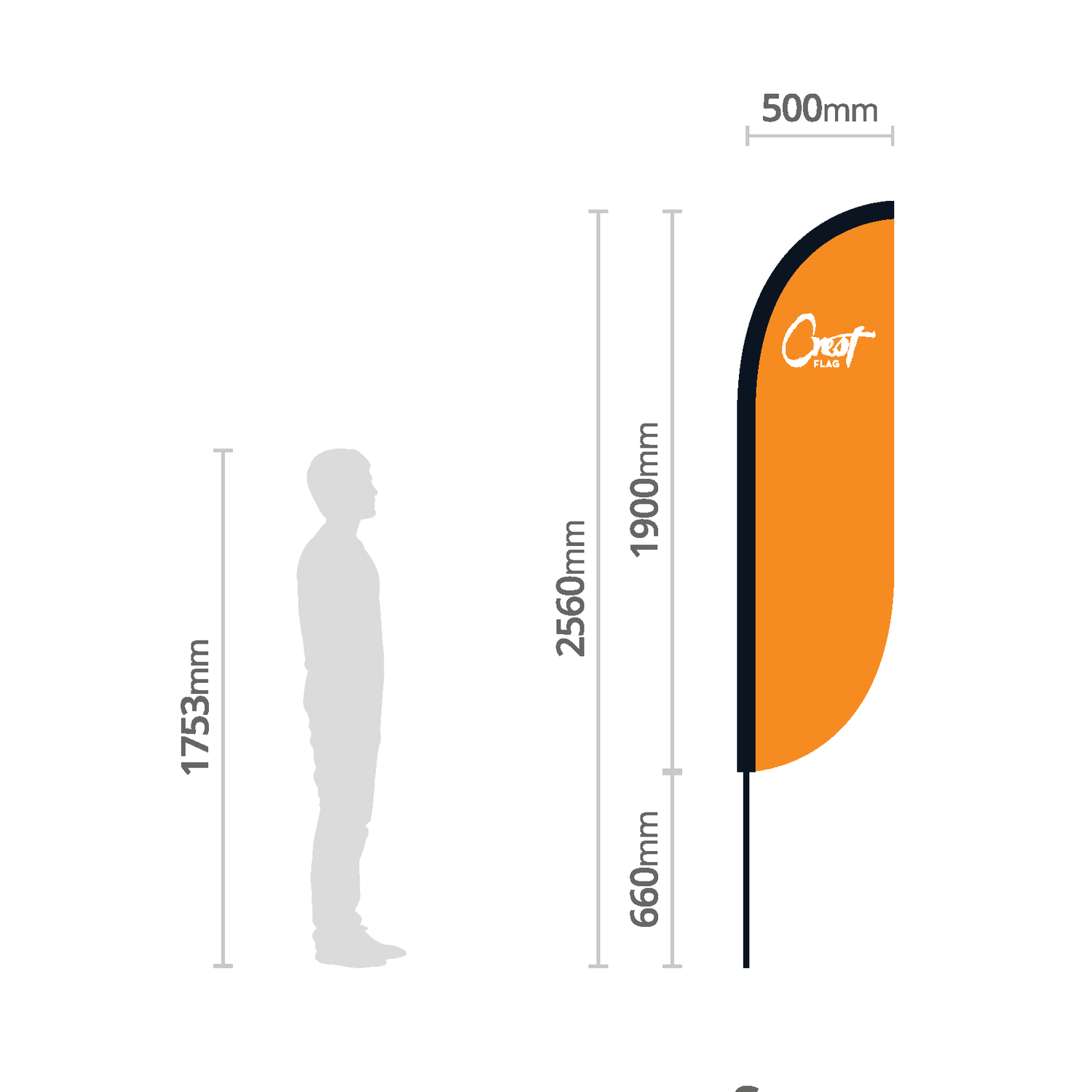 Crest Flags - Small 2560mm