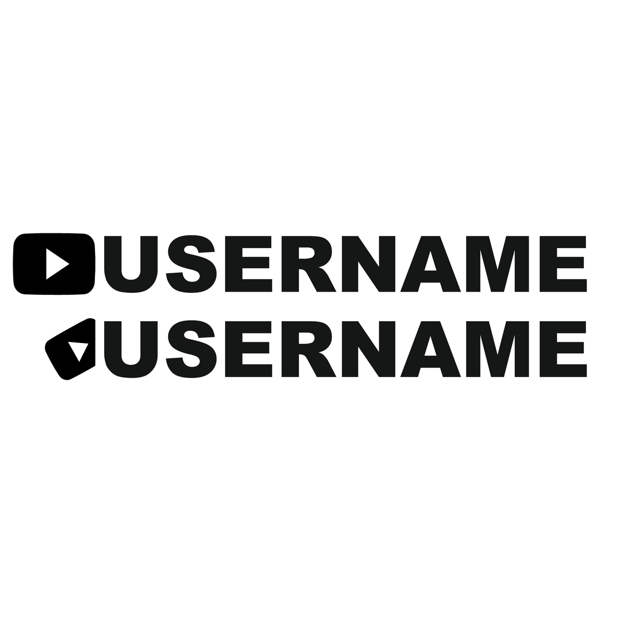 YouTube Decal Sticker (Singles)