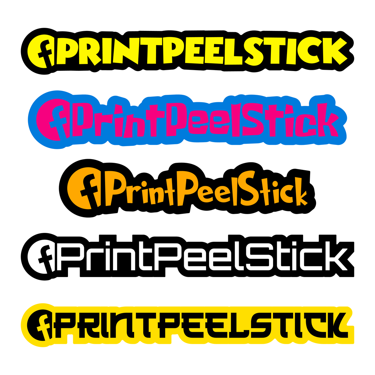 Printed Facebook Gel Sticker Decal