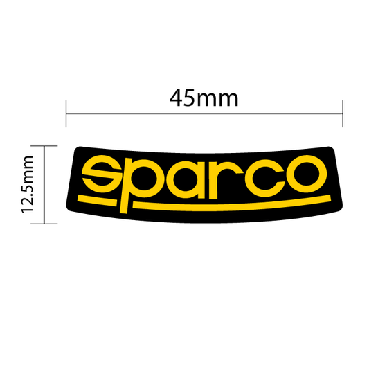 Sparco Alloy Wheel Curved Gel Badge (set of 4)