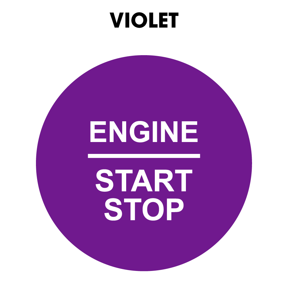 28mm "Engine Start Stop" Button Gel Badge