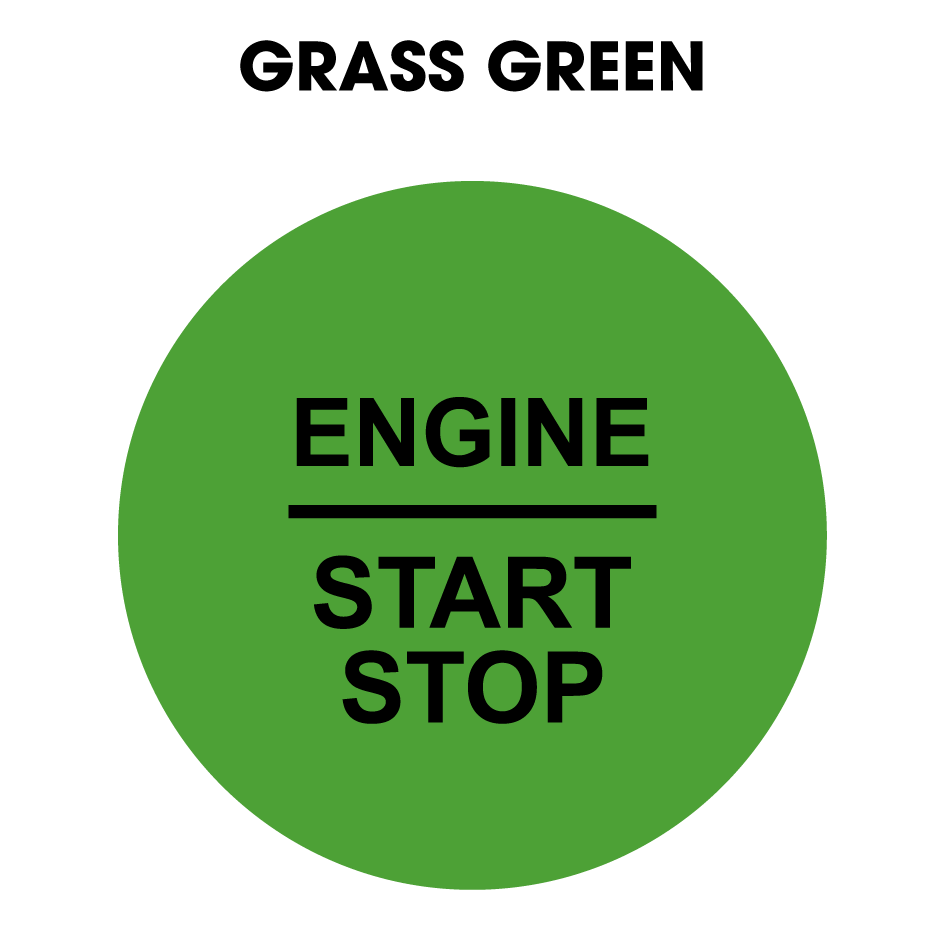 28mm "Engine Start Stop" Button Gel Badge