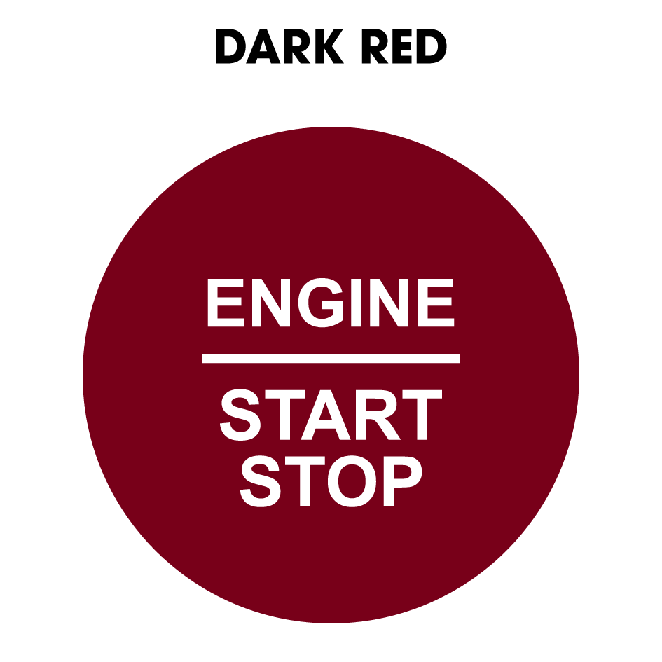 28mm "Engine Start Stop" Button Gel Badge