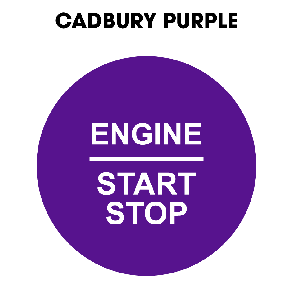 28mm "Engine Start Stop" Button Gel Badge