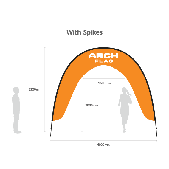 Arch-shaped Flag