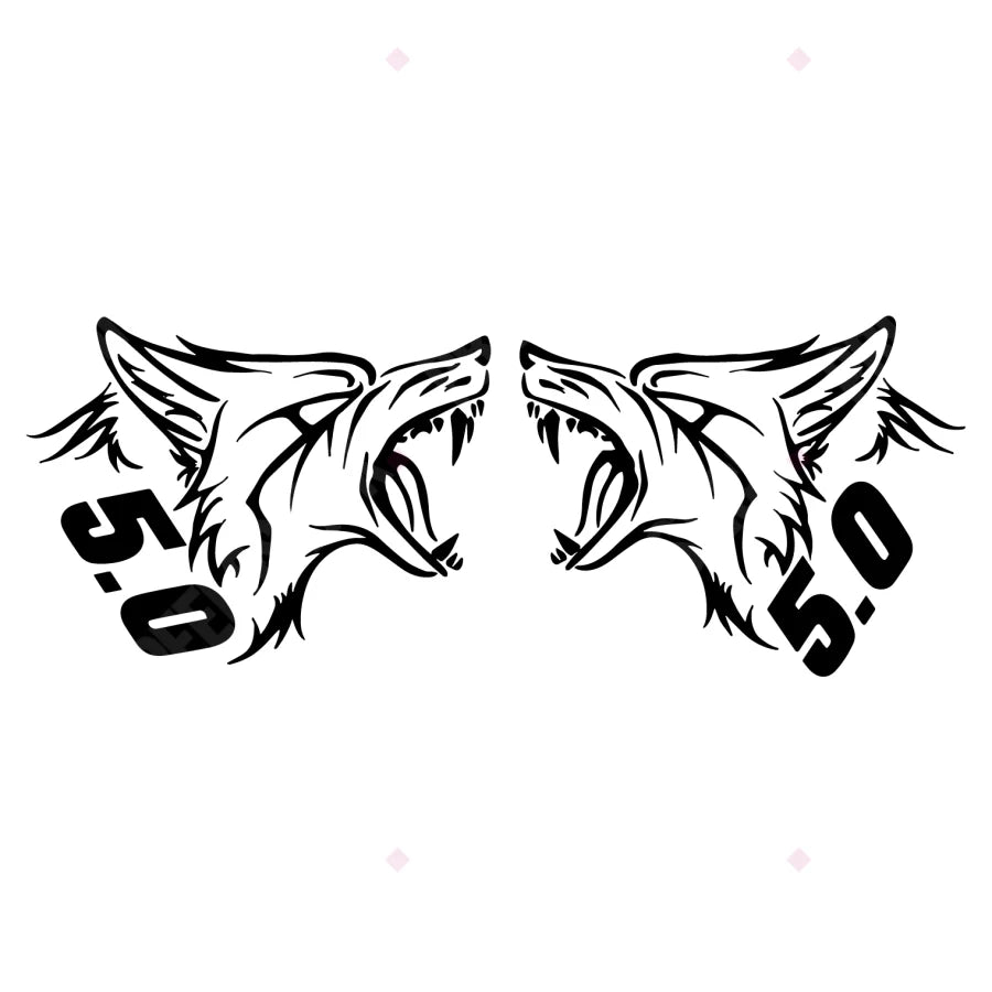 Coyote 5.0 Decal Sticker Set (Pair) Decals