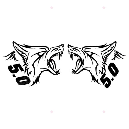 Coyote 5.0 Decal Sticker Set (Pair) Decals