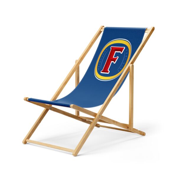 Branded Wooden Deck Chair