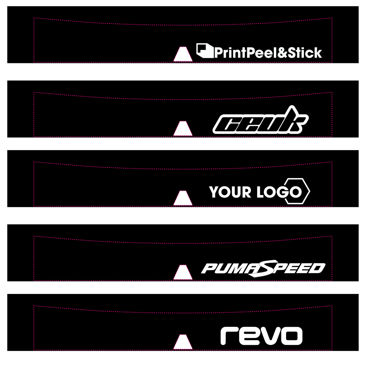 MK4 Focus Extra Deep Sunstrip with Logo Cut-out