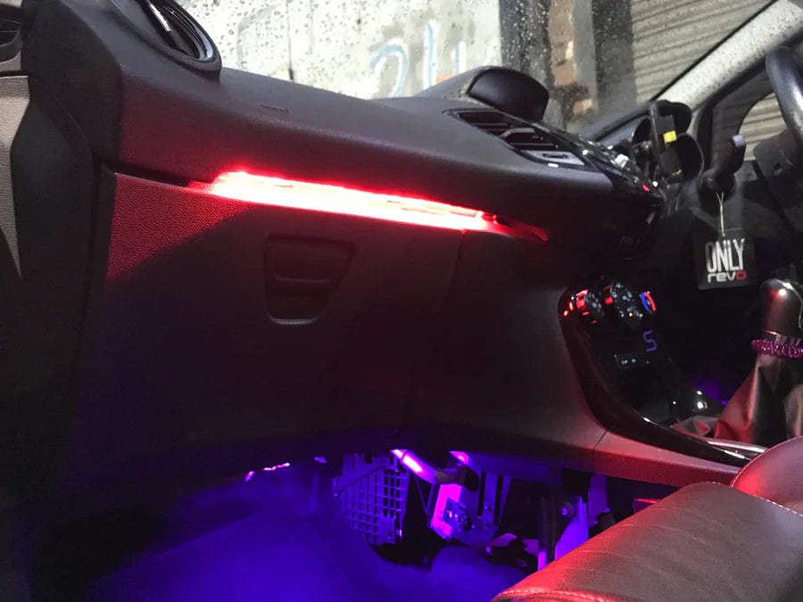 *Clearance* Enhanced Edition Mk7 Fiesta Glove Box Strip Light - Red