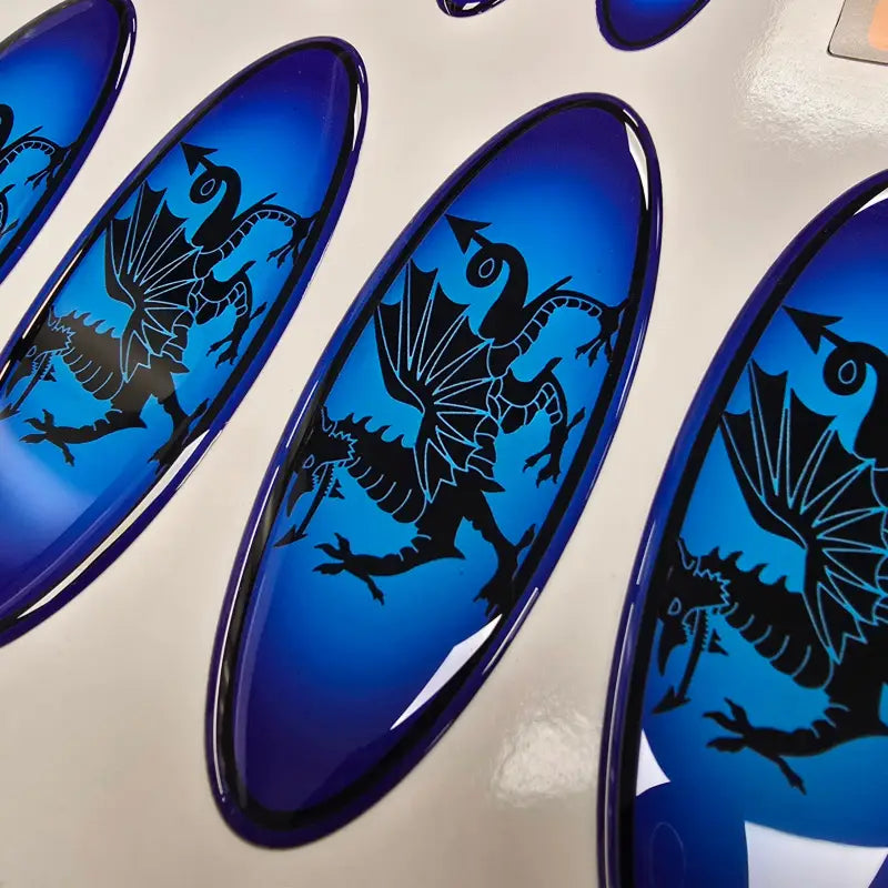 ’Oval’ Gel Badge Overlays - Mk1 Transit Connect (2002 - 2013) - Oval Badge Gel Overlays