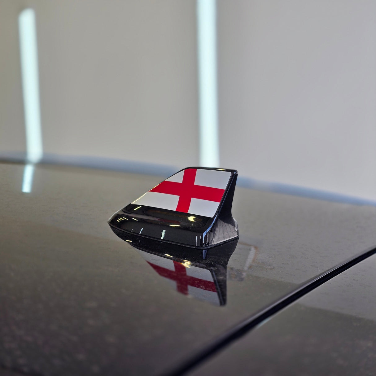 Shark Fin Aerial Flag Decal Sticker - Set of 2