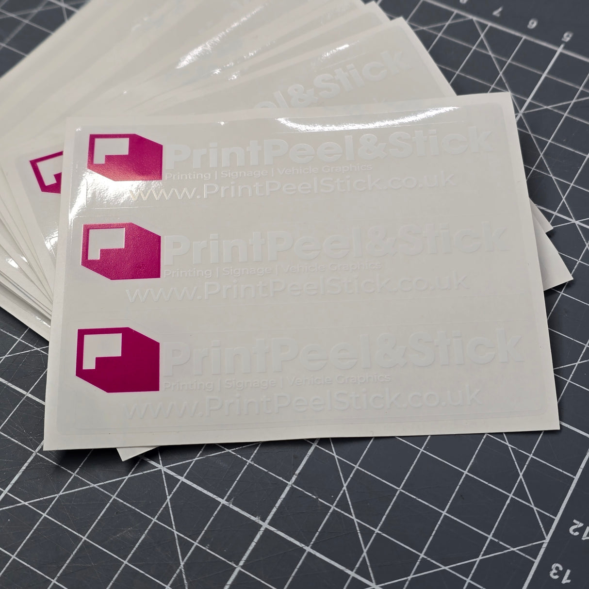 PrintPeel&Stick Clear Printed Stickers