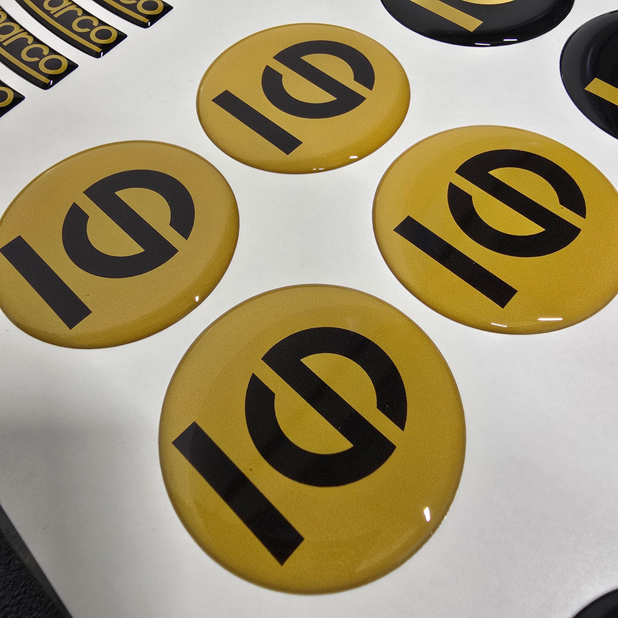 Wheel Centre Cap Gels (Set of 4) - Sparco "S"