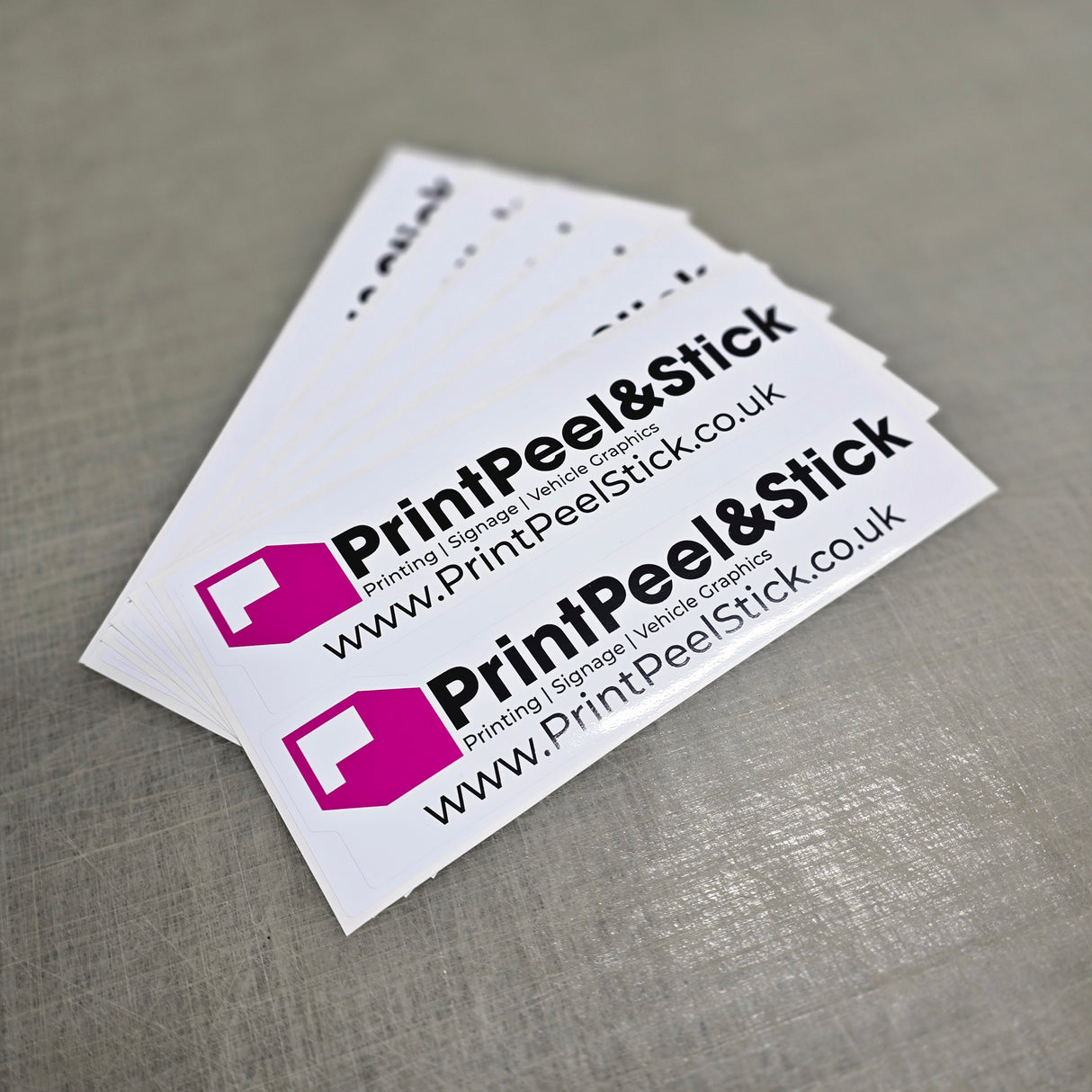 PrintPeel&Stick White Printed Stickers