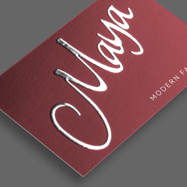 Silver Foil Business Cards