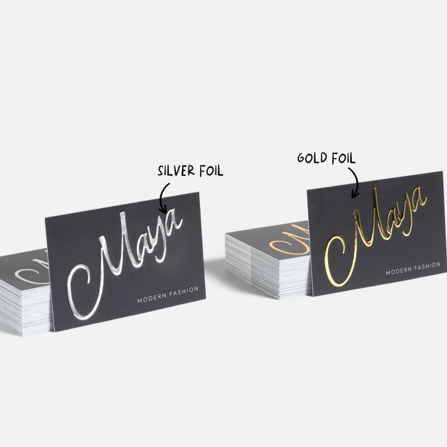 Silver Foil Business Cards