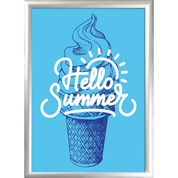 A3 Silver Snap Frame 25mm with Mitred Corners