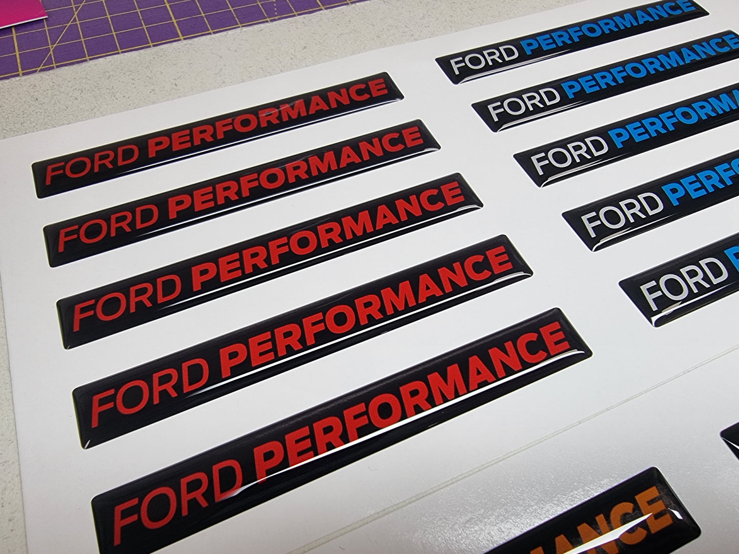 Ford Performance Gel Badge