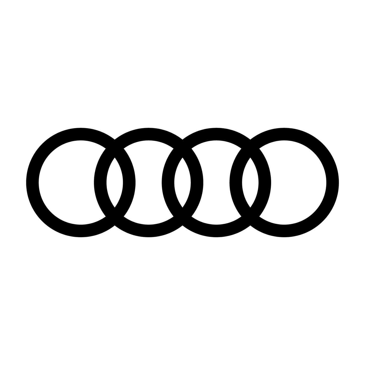 AUDI Rings Decal Stickers (Singles)
