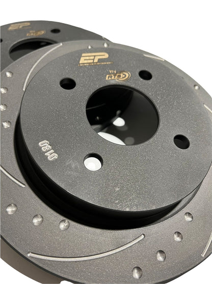 Enhanced Performance (By RTS) Brake Disc Upgrade - MK8 Fiesta 1.0 - Drilled & Grooved