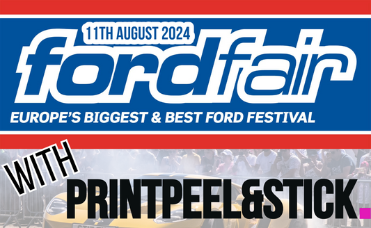 PrintPeel&Stick Club Stand at Ford Fair 2024