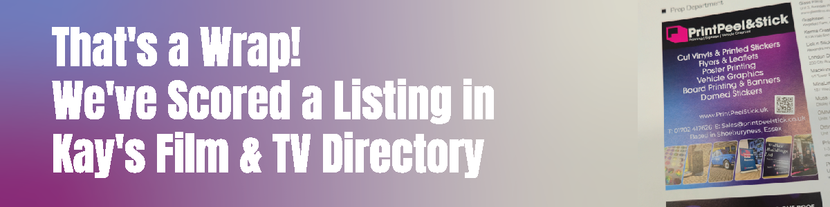🎬 That's a Wrap! We've Scored a Listing in Kay's Film & TV Directory
