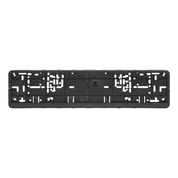 Plain Black Number Plate Surrounds – Set of 2
