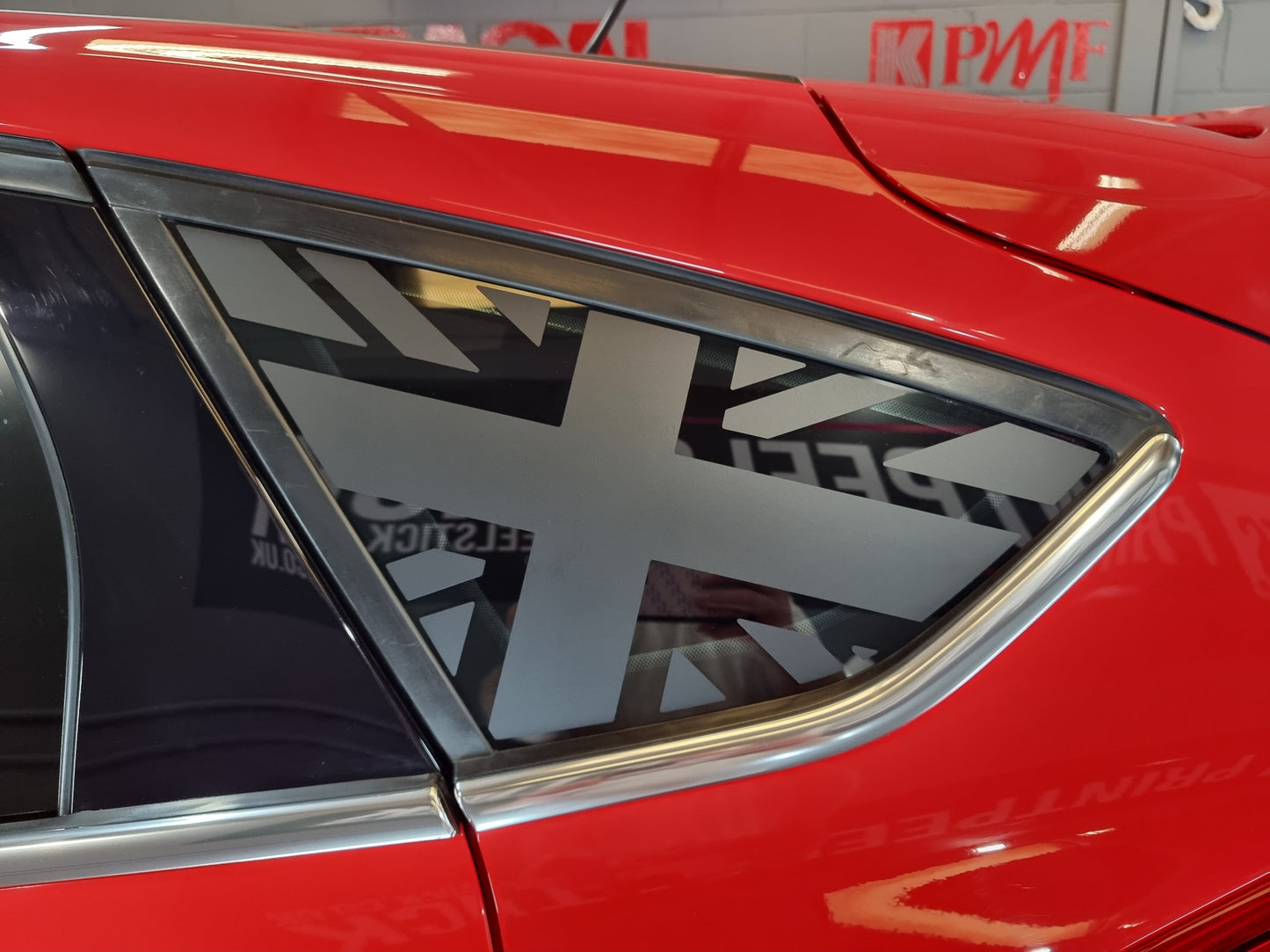 MK3 & 3.5 Focus Union Jack Rear Window Flag Decal Set (Pair)