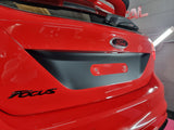 Focus Mk3 (Pre Faclift) Rear Licence Plate vinyl Decal (Hatchback Only)