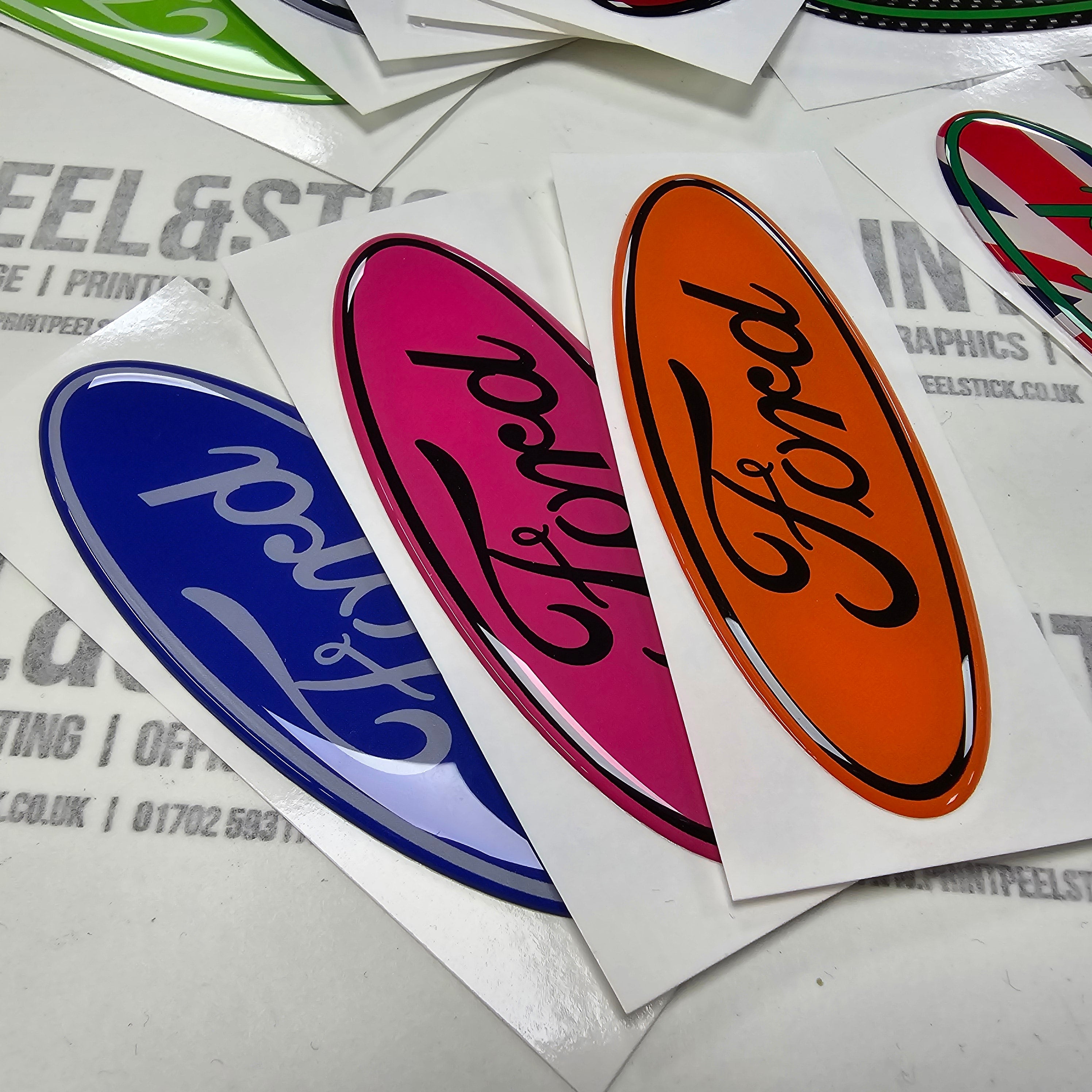 Oval Ford Gel Badge Overlays - Mk3 Focus (Pre-Facelift ST Only