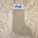 Personalised Christmas Stocking - Beige