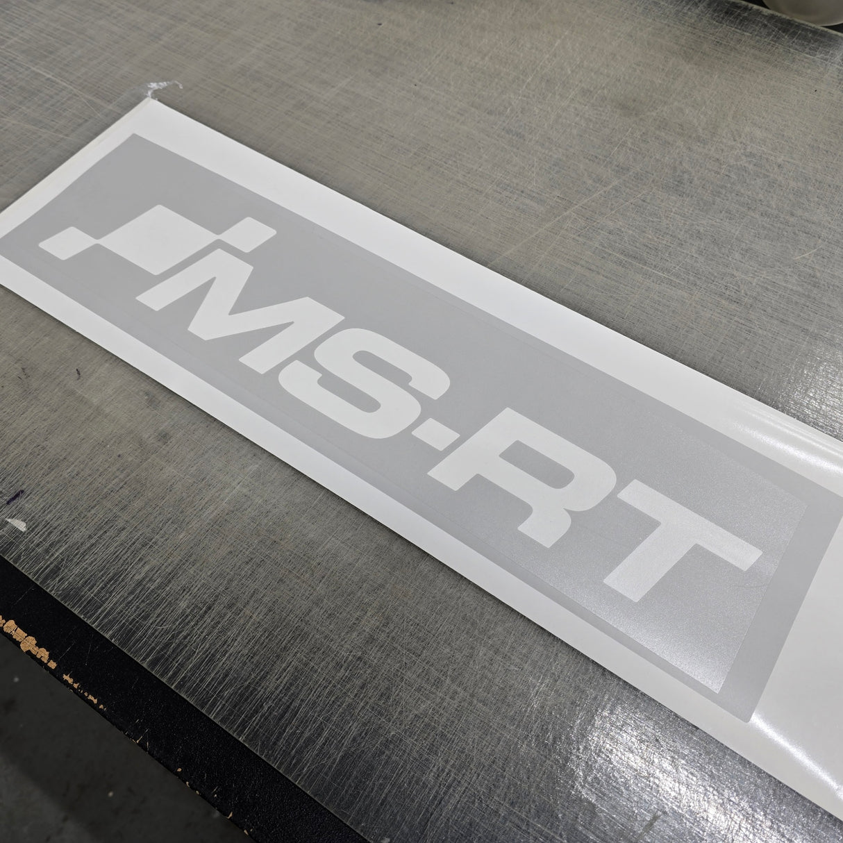 MS-RT Logo Self Adhesive Vinyl Stencil - Mk8 & 8.5 Fiesta Lower Grille