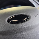 Ford Badge Vinyl Wrap Covers (Pair) + Steering wheel