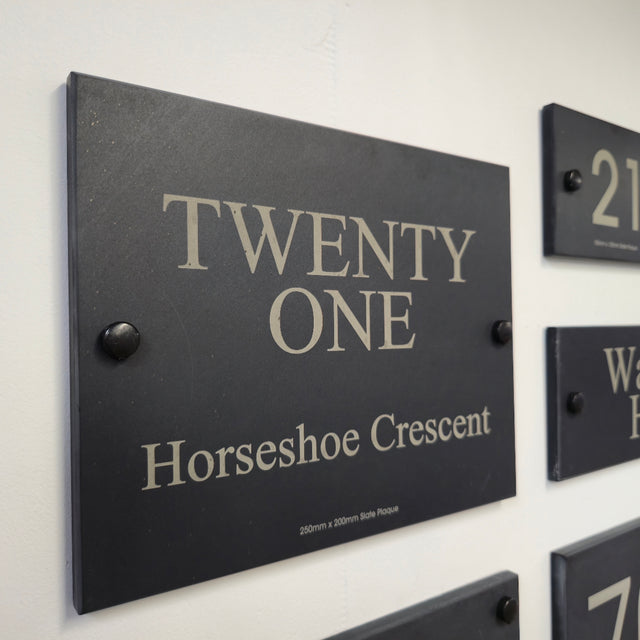 Slate Plaque 250mm x 200mm - Slate House Plaque
