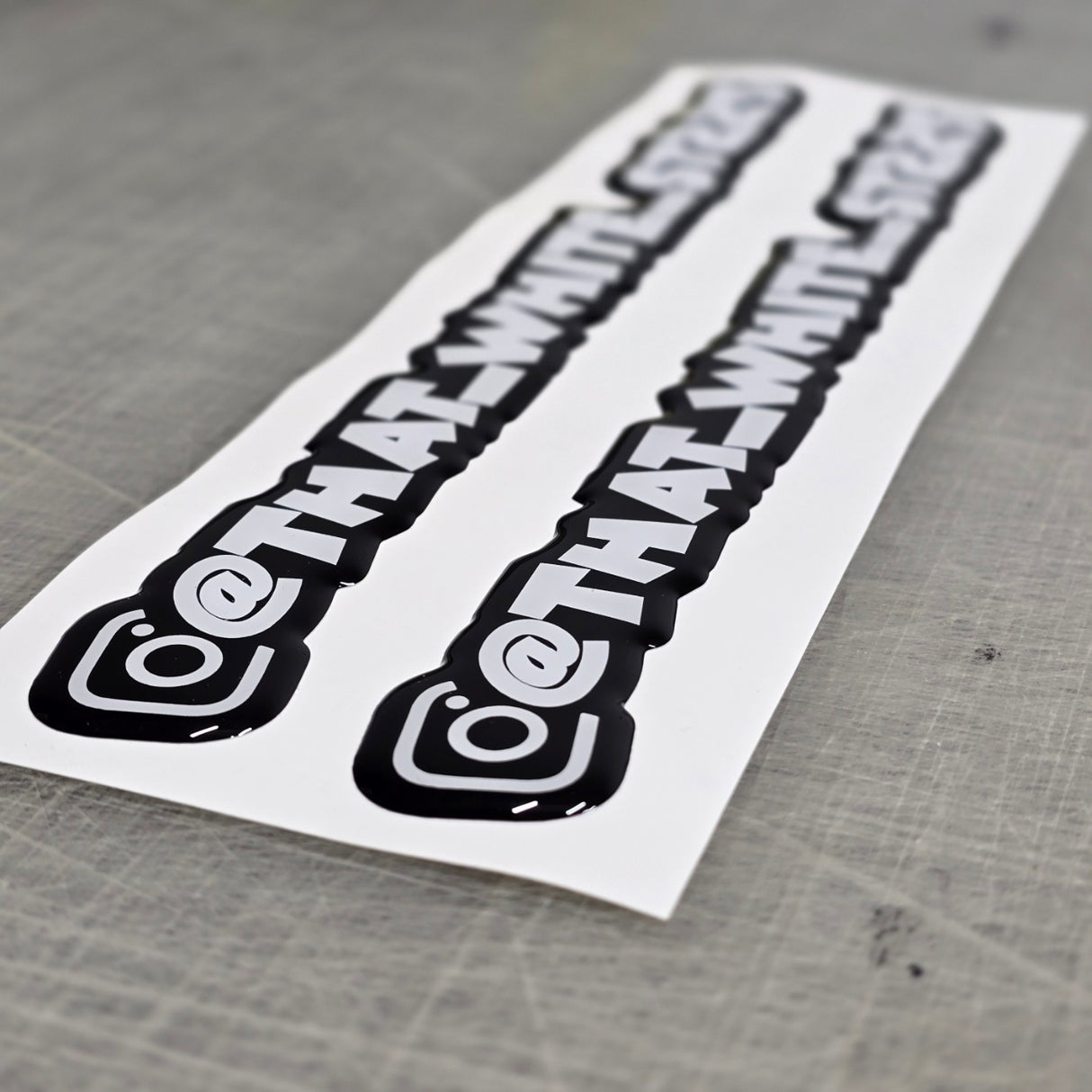 Printed Facebook Gel Sticker Decal