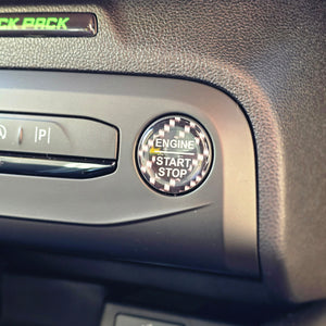 28mm "Engine Start Stop" Button Gel Badge