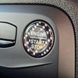 28mm ’Engine Start Stop’ Button Gel Badge - Ignition Button Gel Badges
