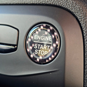 28mm "Engine Start Stop" Button Gel Badge