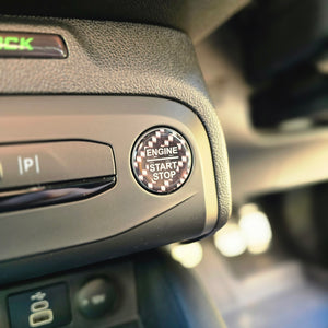 28mm "Engine Start Stop" Button Gel Badge