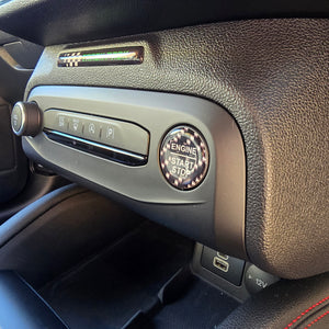 28mm "Engine Start Stop" Button Gel Badge