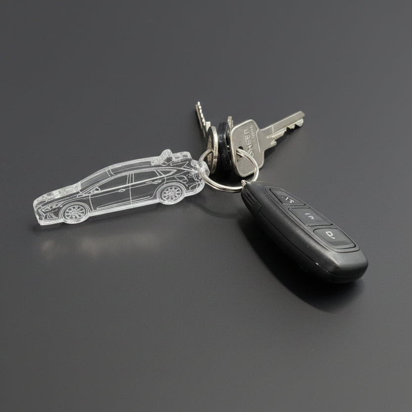 Vehicle Outline Keyring - Laser Cut & Engraved - Merchandise
