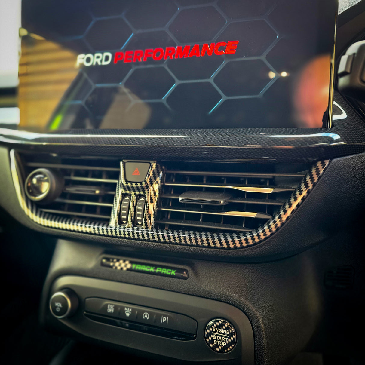 Carbon Fibre Look Air Vent Trim for MK4 / MK4.5 Focus - Sync 4 Models Only | CEUK - Aesthetic Upgrades
