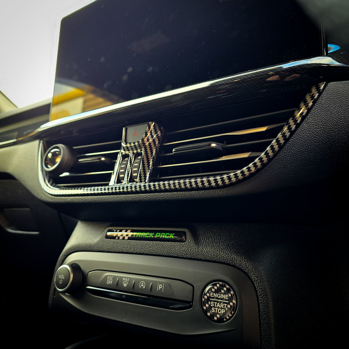 Carbon Fibre Look Air Vent Trim for MK4 / MK4.5 Focus - Sync 4 Models Only | CEUK - Aesthetic Upgrades