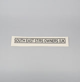 South East ST/RS Owners (UK) club decal Sticker - Long Style - Club Decals / Stickers