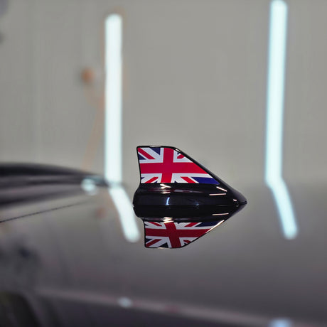 Shark Fin Aerial Flag Decal Sticker - Set of 2