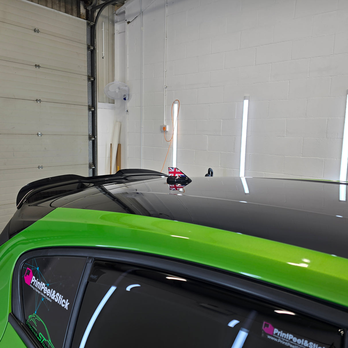 Shark Fin Aerial Flag Decal Sticker - Set of 2 - Sun Strips