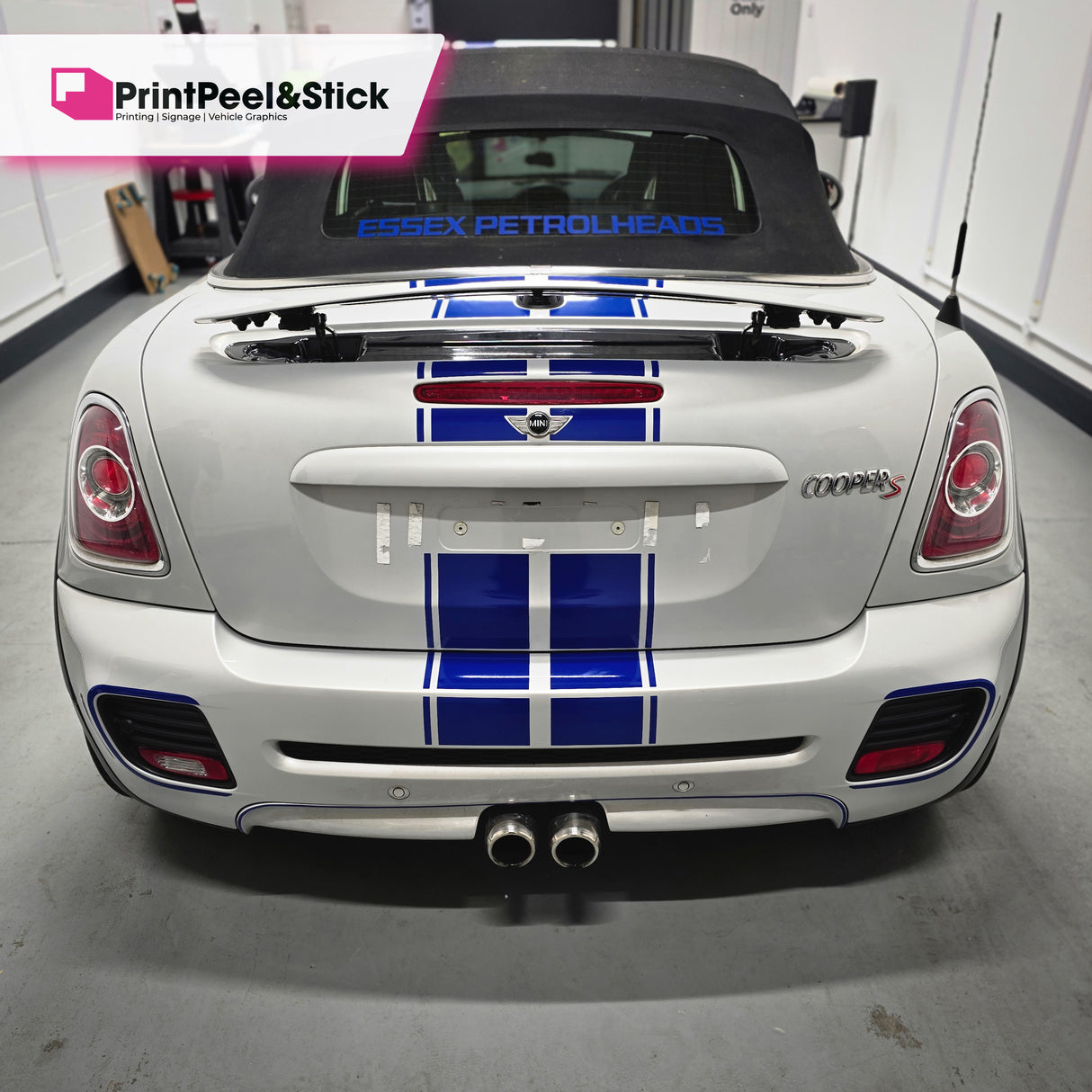 Mini R59 "Up and Over" Stripes