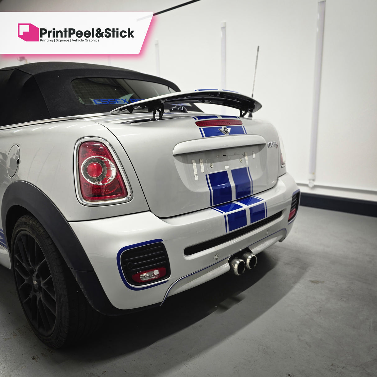 Mini R59 "Up and Over" Stripes